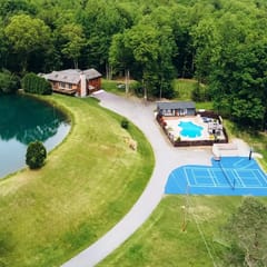 Lakefront Estate with Heated Pool & Hot Tub