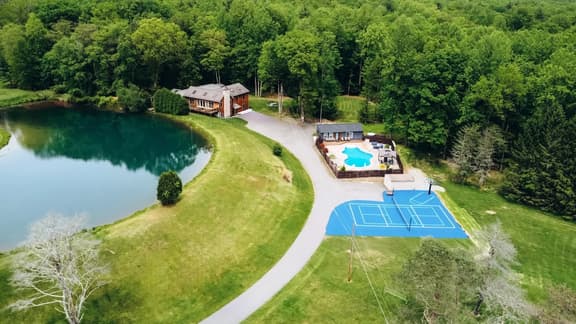 Lakefront Estate with Heated Pool & Hot Tub